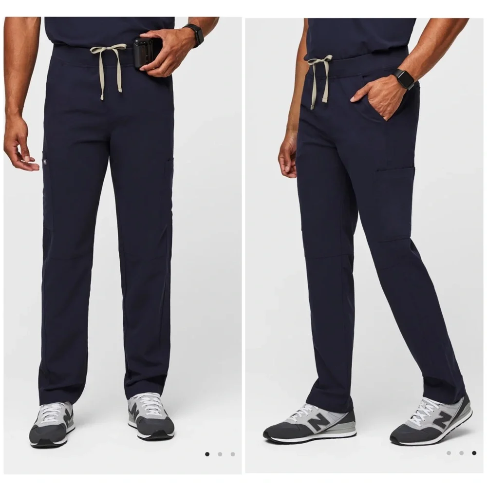 Figs Men’s Axim Cargo Scrub Pants™ Nurse Scrubs Uniform Navy Medium